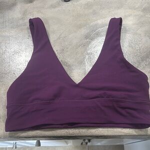 Lululemon dramatic magenta dark purple align sports bra size 12 a/b cup